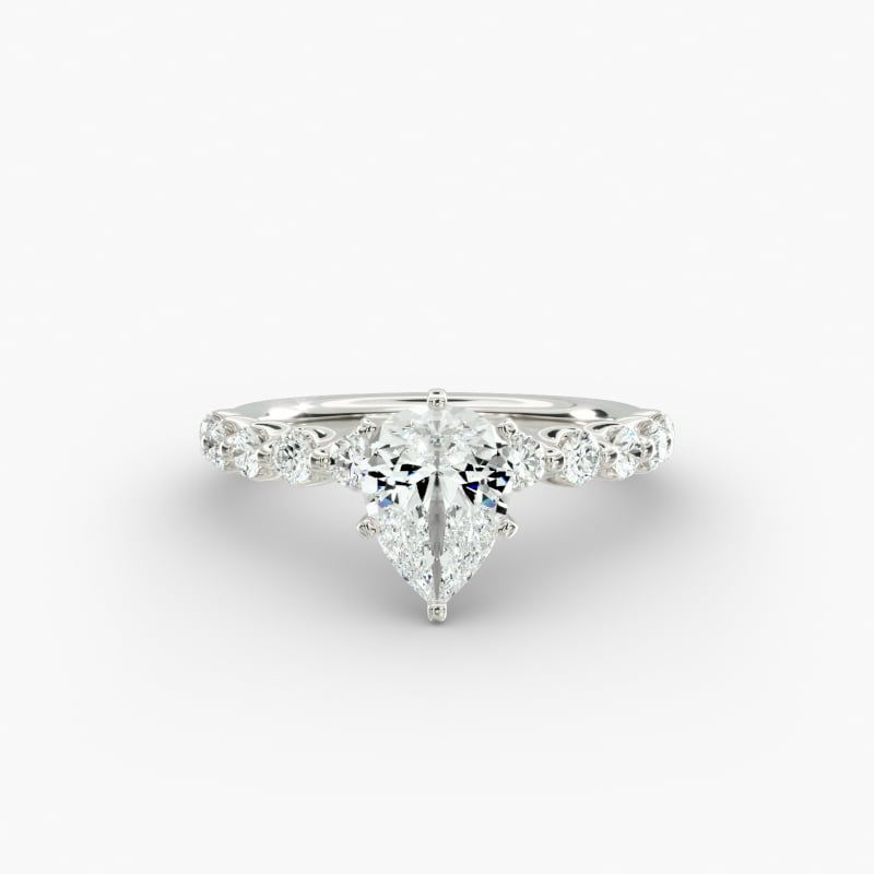 Floating Lab-Grown Diamond Engagement Ring in 14k White Gold (3/8 ct.tw.)