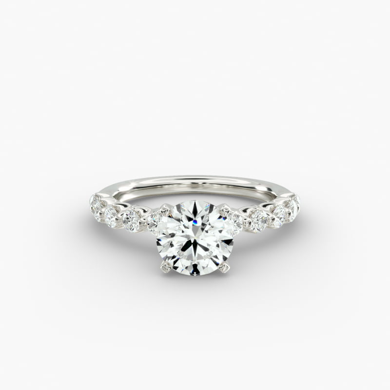 Floating Lab-Grown Diamond Engagement Ring in 14k White Gold (3/8 ct.tw.)