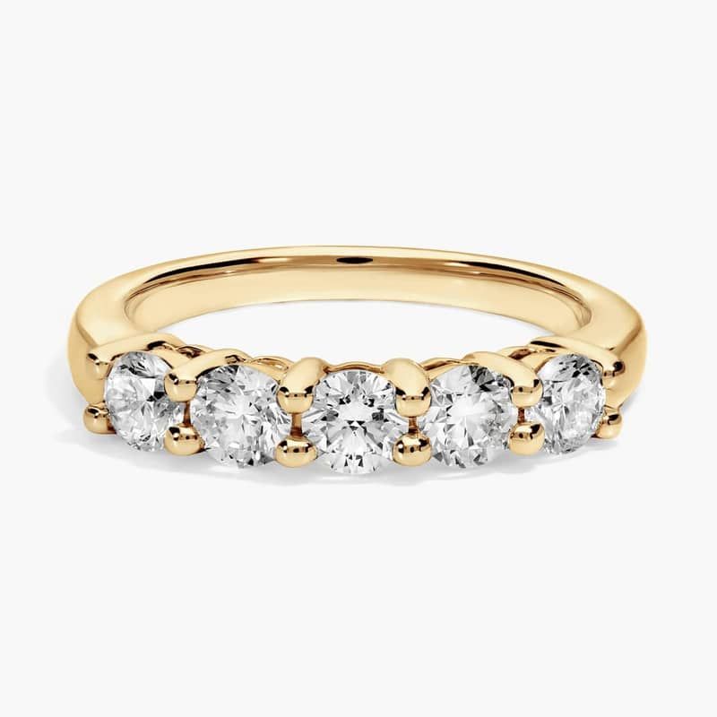Eternal Five Stone Lab-Grown Diamond Ring in 14k Yellow Gold (1 ct. tw.)