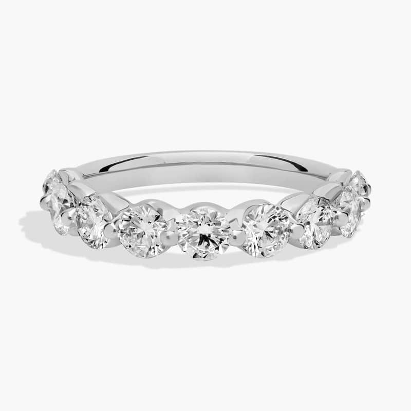Floating Lab-Grown Diamond Wedding Ring In 14K White Gold (1 1/2 Ct. tw. - F-G / VS2-SI1)