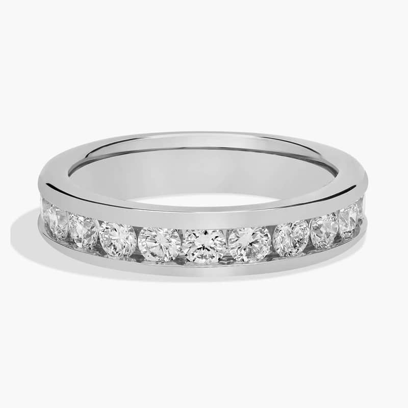 Channel Set Diamond Ring In Platinum (1 Ct. tw. - H-I / SI1-SI2)