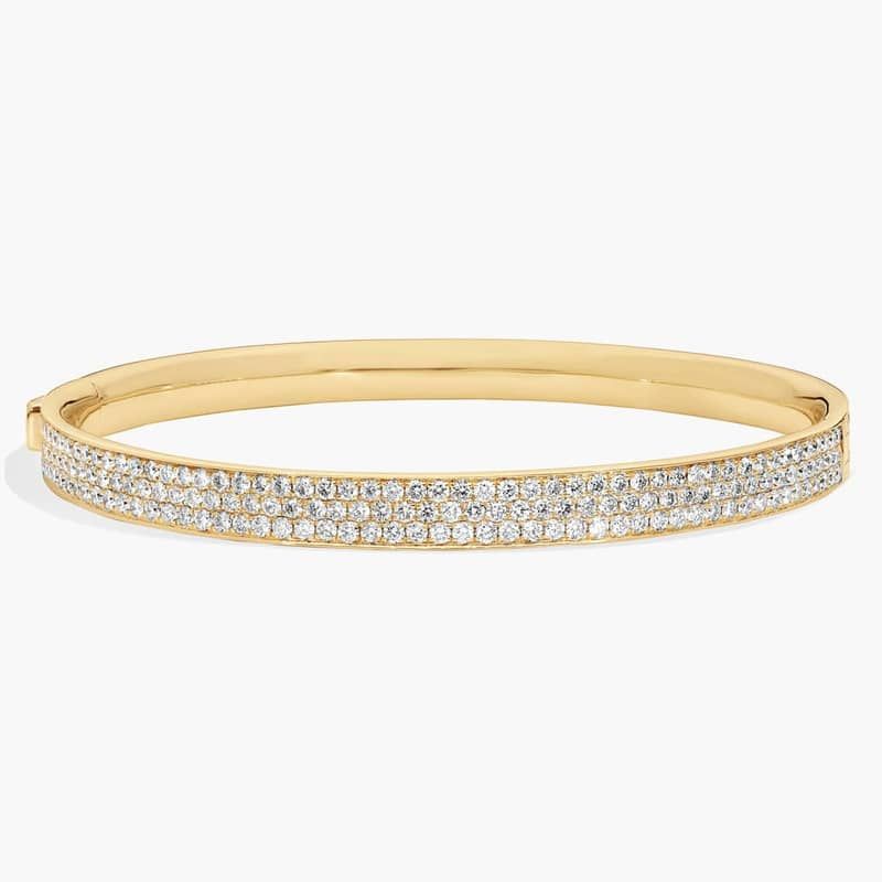 Diamond Pavé Bangle Bracelet in 18k Yellow Gold (5 ct. tw.)
