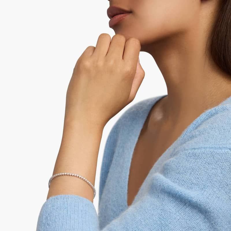 7 " Four Prong Lab-Grown Diamond Tennis Bracelet In 14k White Gold (1 Ct. - F-G / VS2-SI1)