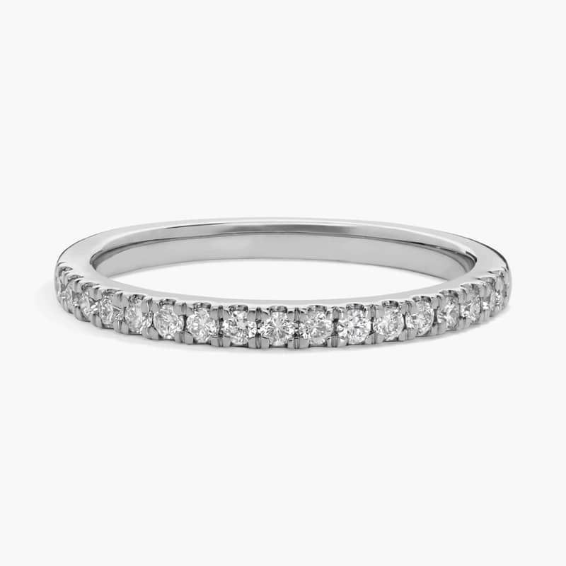 Diamond Ring with 0.25 CTW Round Cut Lab-Grown Diamonds in 14K White Gold