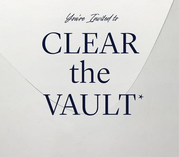 Blue Nile's Clear The Vault invitation.