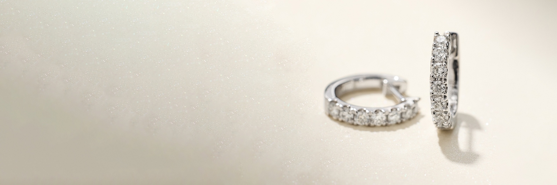 Diamond hoop earrings