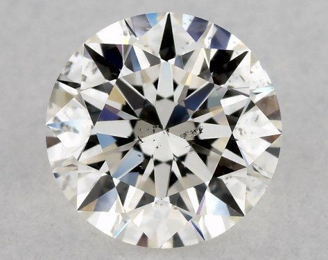 GIA 0.80 Carat H-SI1 Excellent Cut Round Diamond