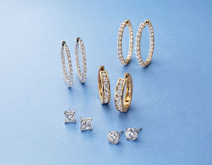 lab grown diamond earrings