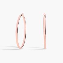 Hoop earrings in 14k rose gold