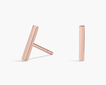 Stud Earrings in 14k Rose Gold
